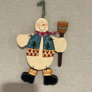 Snowman wooden Ornament